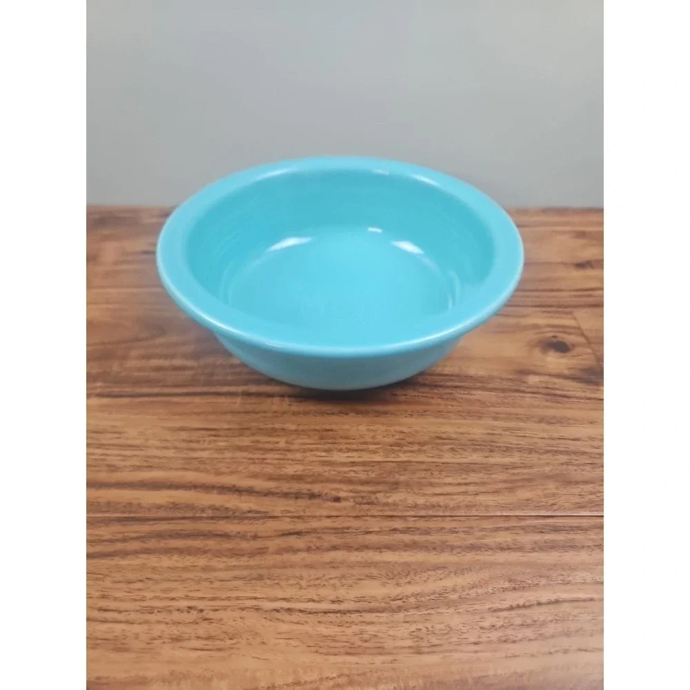 HLC Homer Laughlin Fiesta Large Turquoise 8.25